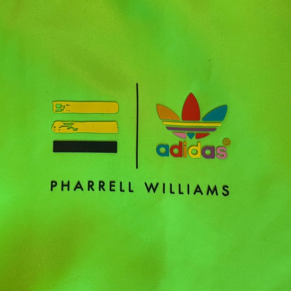 Adidas originals x Pharrell Williams Men’s Large Neon Green Track Jacket - Picture 2 of 6